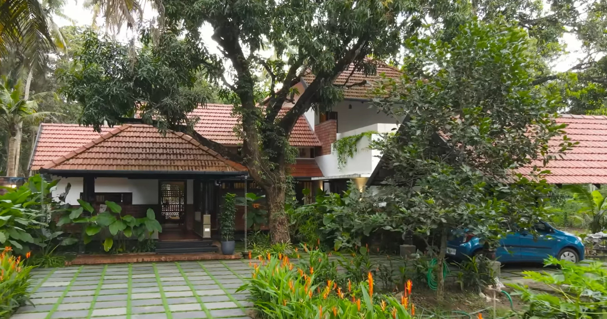 Traditional Dream House Among The Trees
